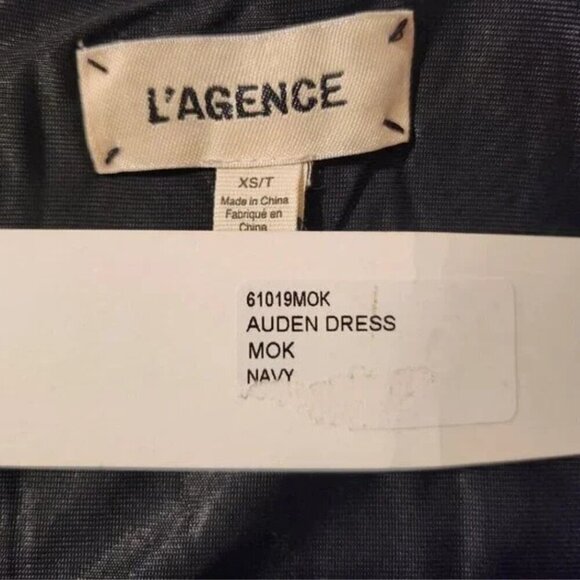 2/$50 L'AGENCE Auden Navy Sequin Mini Dress Size XS | Glamorous Party Dress - Picture 4 of 6